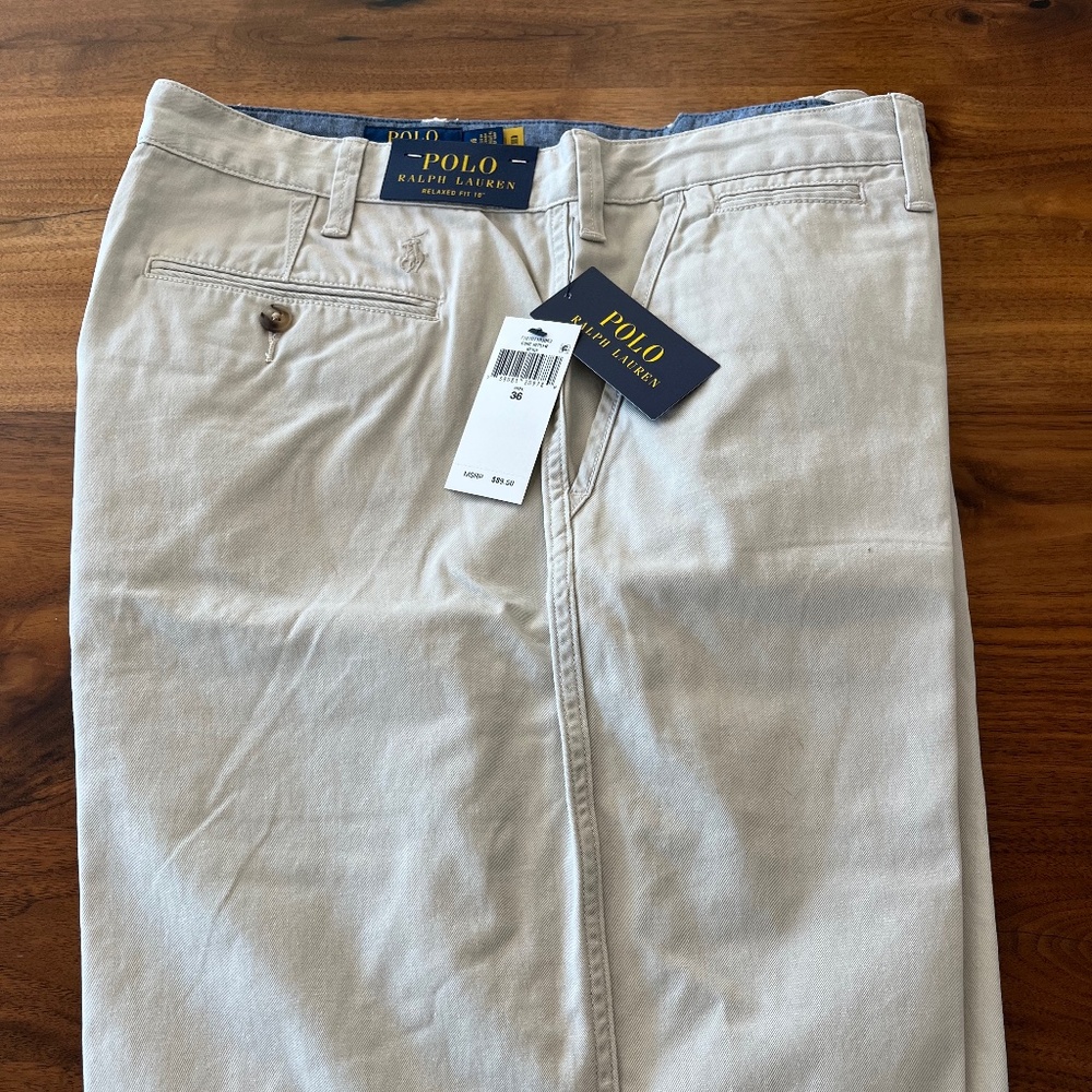 Men’s Polo Ralph Lauren Stretch Classic Fit 9” Shorts - Tan